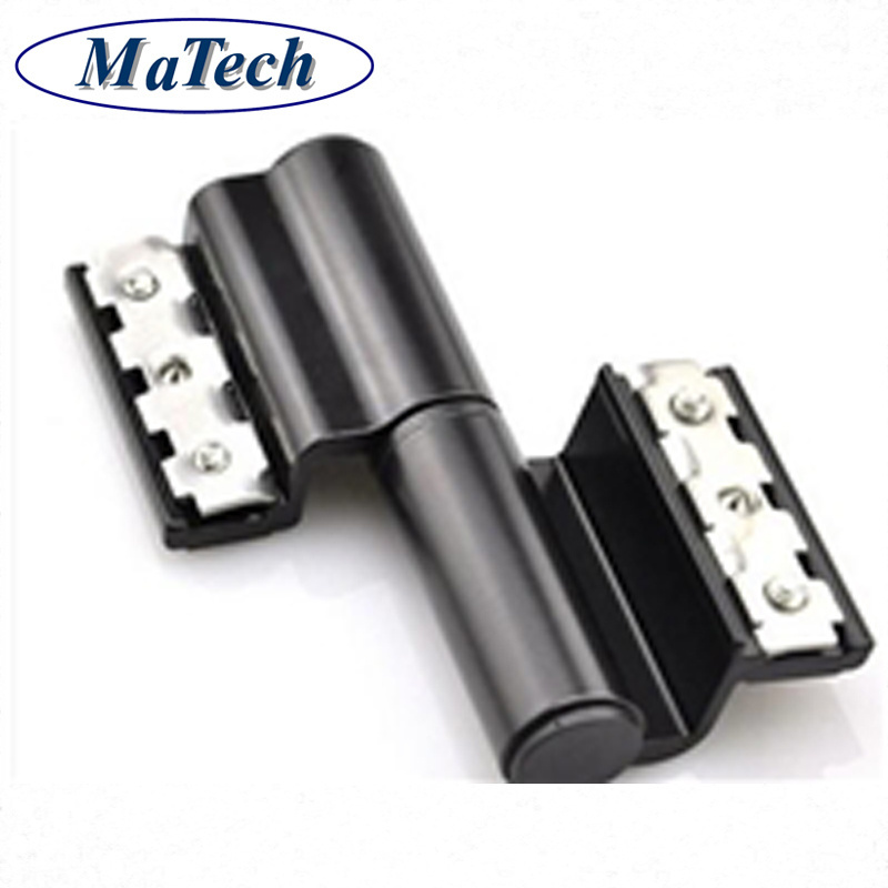 Factory Custom Extrusion Black Hinge Brushed Finish Aluminium Profile