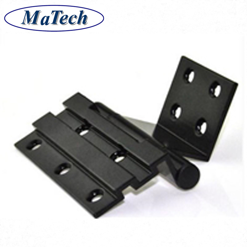 Factory Custom Extrusion Black Hinge Brushed Finish Aluminium Profile