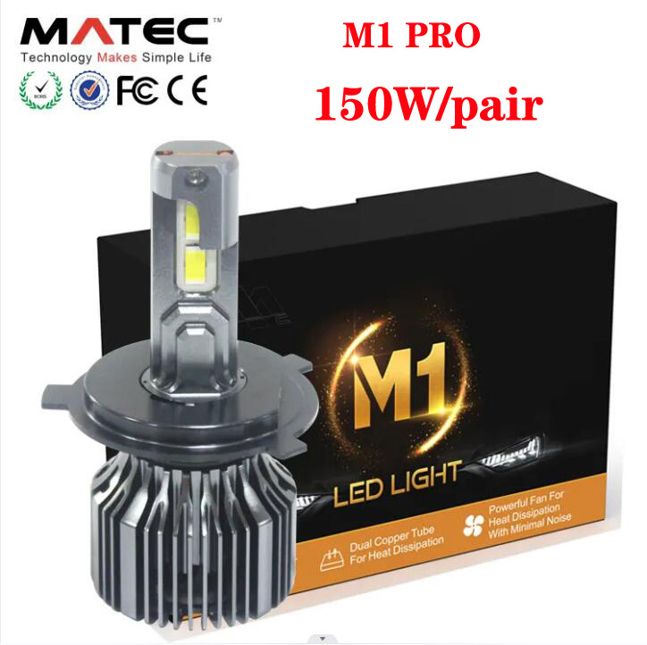 Super Bright White 200W High Low Beam Kit 20000LM 6500K Auto LED Bulbs 9005 9006 9012 H11 H7 H4 Led Headlights for  car  canbus