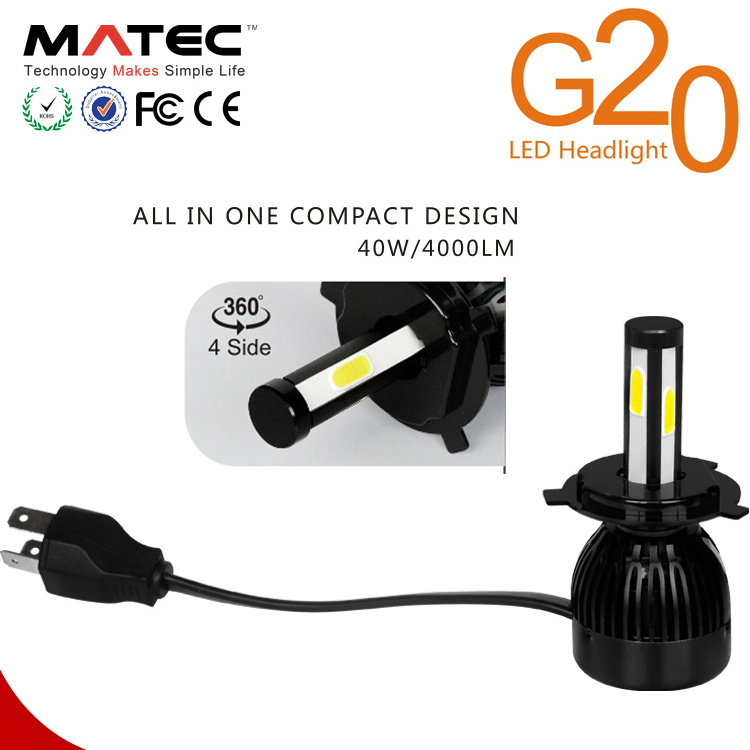 G21 G7 G20 LED Headlight Canbus Car LED Headlight Bulbs 40w 60w 80w Auto Parts LED Headlight H4 H7 H11 H15