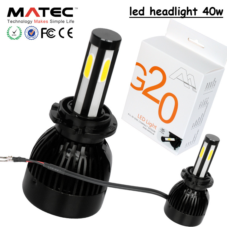 G21 G7 G20 LED Headlight Canbus Car LED Headlight Bulbs 40w 60w 80w Auto Parts LED Headlight H4 H7 H11 H15