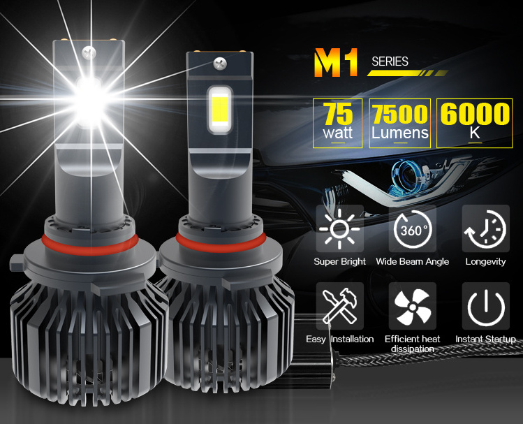 LED Headlight H4 H7 H11 9005 9006 LED Car Bulb,  6000K Auto Headlight, 150W 15000lm LED led headlight h4