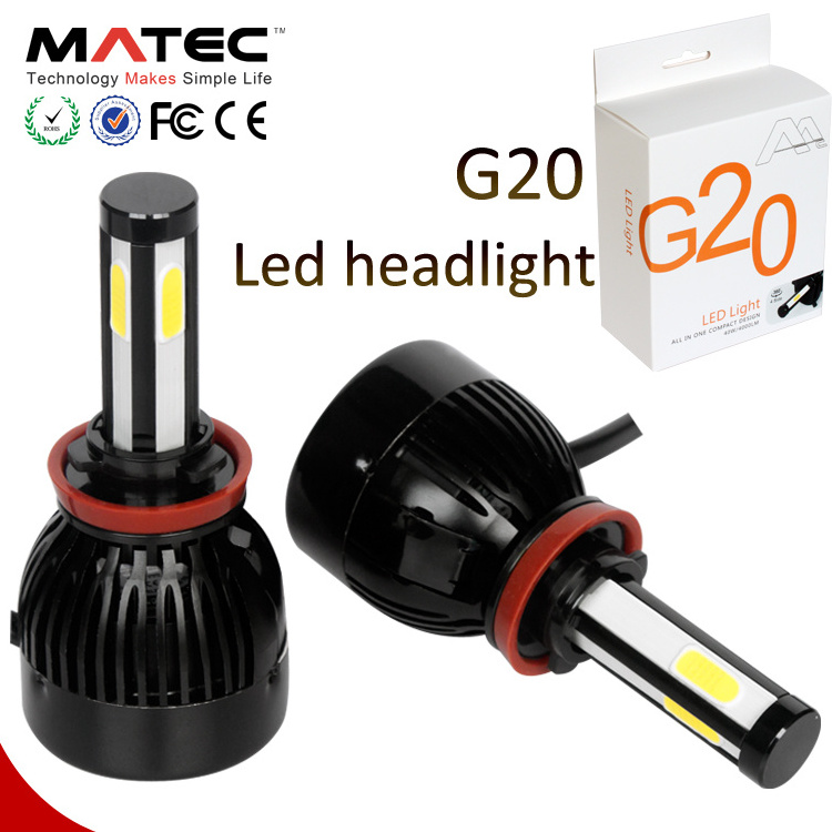 Factory direct best price G20 led car headlight kit 9005 9006 H4 H7 H11 car led headlight