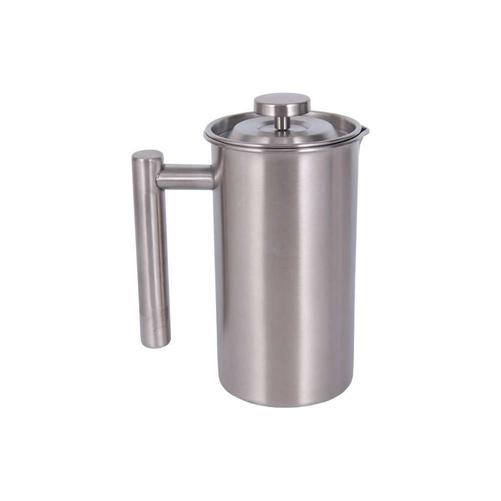 1000ml Indoor Outdoor Camping Single Handle Insulated coffee jug Stainless Steel French Press Coffee Tea Maker Pot