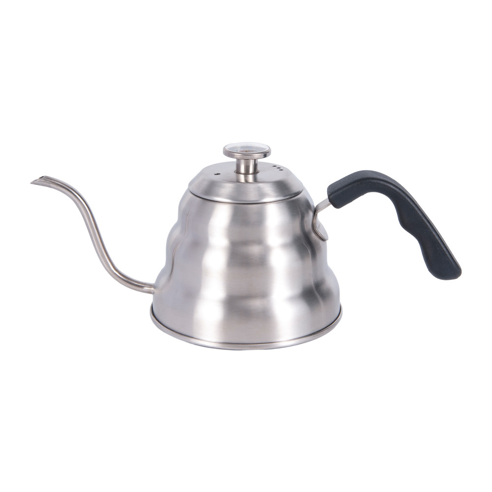 Outdoor Camping Stainless Steel 304 Tea Kettle Camping Equipment Supplies 1L Water Kettle with foldable Handle