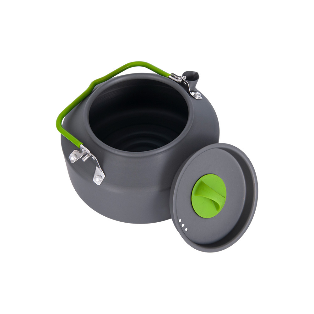 Outdoor 1.4L Kettle Field Camping Water Kettle Portable Tea Coffee Pot Picnic Aluminum Alloy Teapot