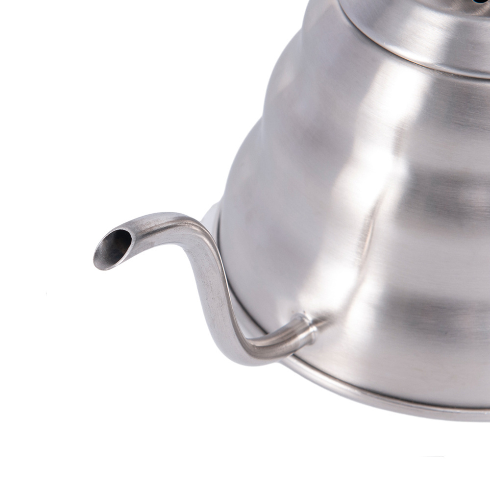 Outdoor Camping Stainless Steel 304 Tea Kettle Camping Equipment Supplies 1L Water Kettle with foldable Handle