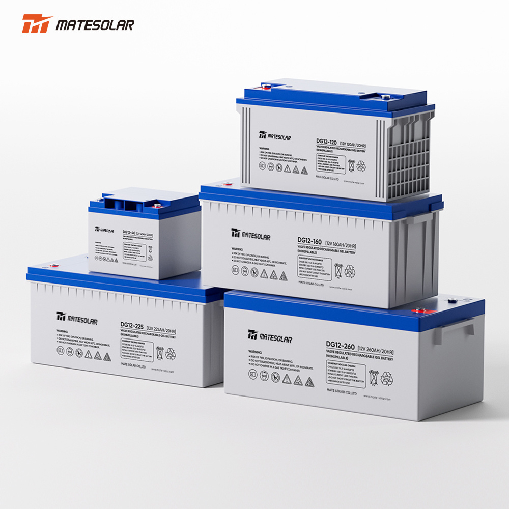 Agm Solar Tubular Gel Battery 12 Volts 12V 100Ah 200Ah 220Ah Deep Cycle Rechargeable Batteries