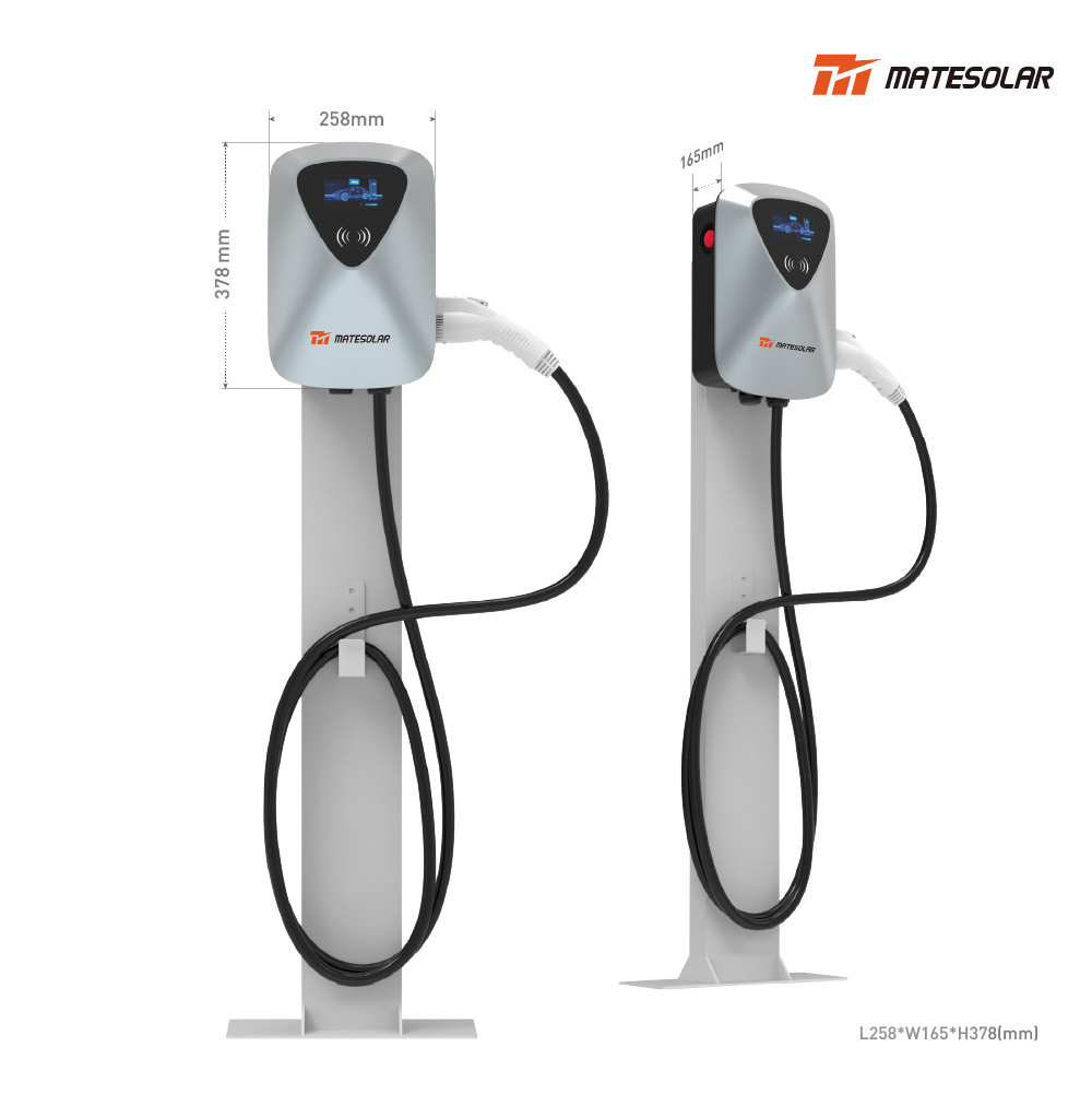 Mate Solar Ev Charging Station 7Kw 11Kw 20Kw 22kw Commercial Type 2 Fast Electric Car Ev Charger Charging Station