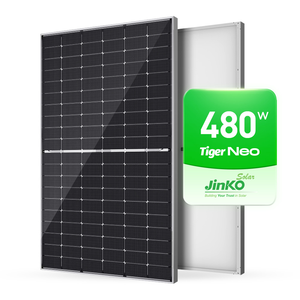 Jinko Tiger Neo N-type Solar Panels 430W 480W 500W 550W 600W 630W Monocrystalline Paneles Solares Eu Warehouse Stock