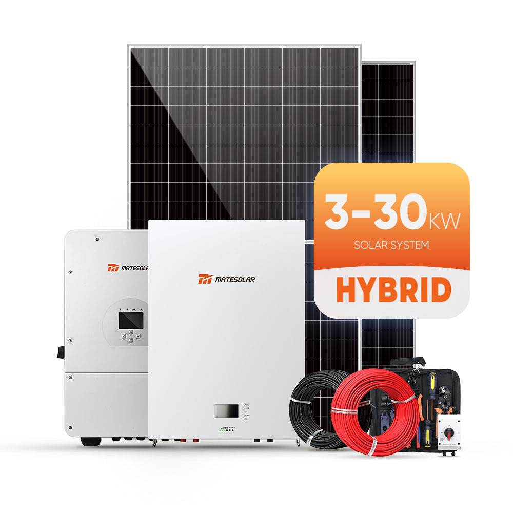 Mate Hybrid Solar Power System 5Kw 10Kw 12Kw Hybrid Residential Solar System Kit