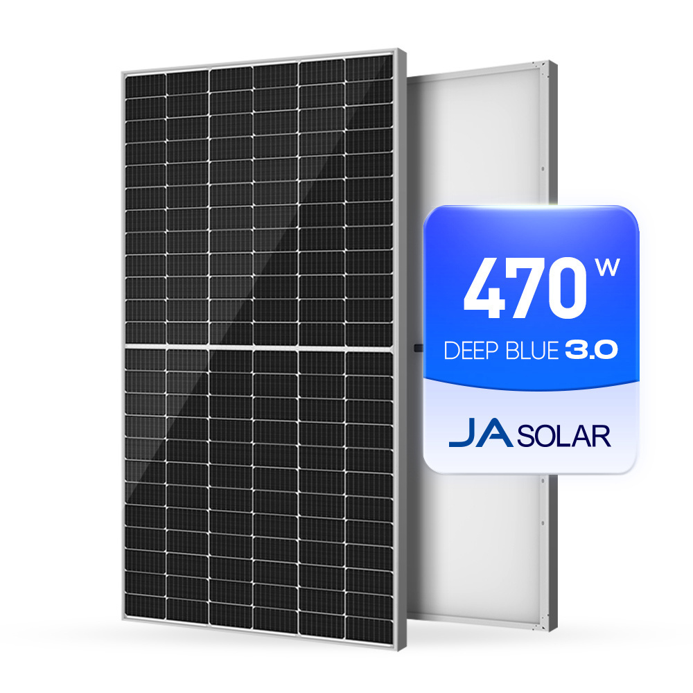 JA Full Black Deep Blue Mono Solar Panel N-type 390W 420W 470W 555W PV Module