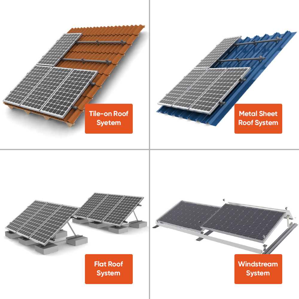 Hybrid Solar Energy Power System 5KW 6Kw 8Kw 10Kw 15 Kva 20Kw Solar Hybrid Power System Complete Kit Power Home