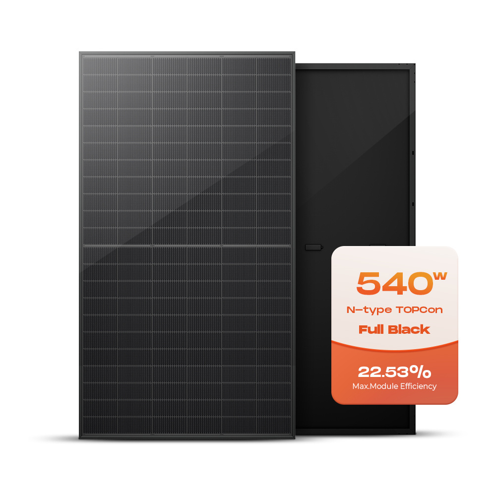 Mate Full Black Solar Panel 520W 530W 540W Bipv Transparent Solar Panels