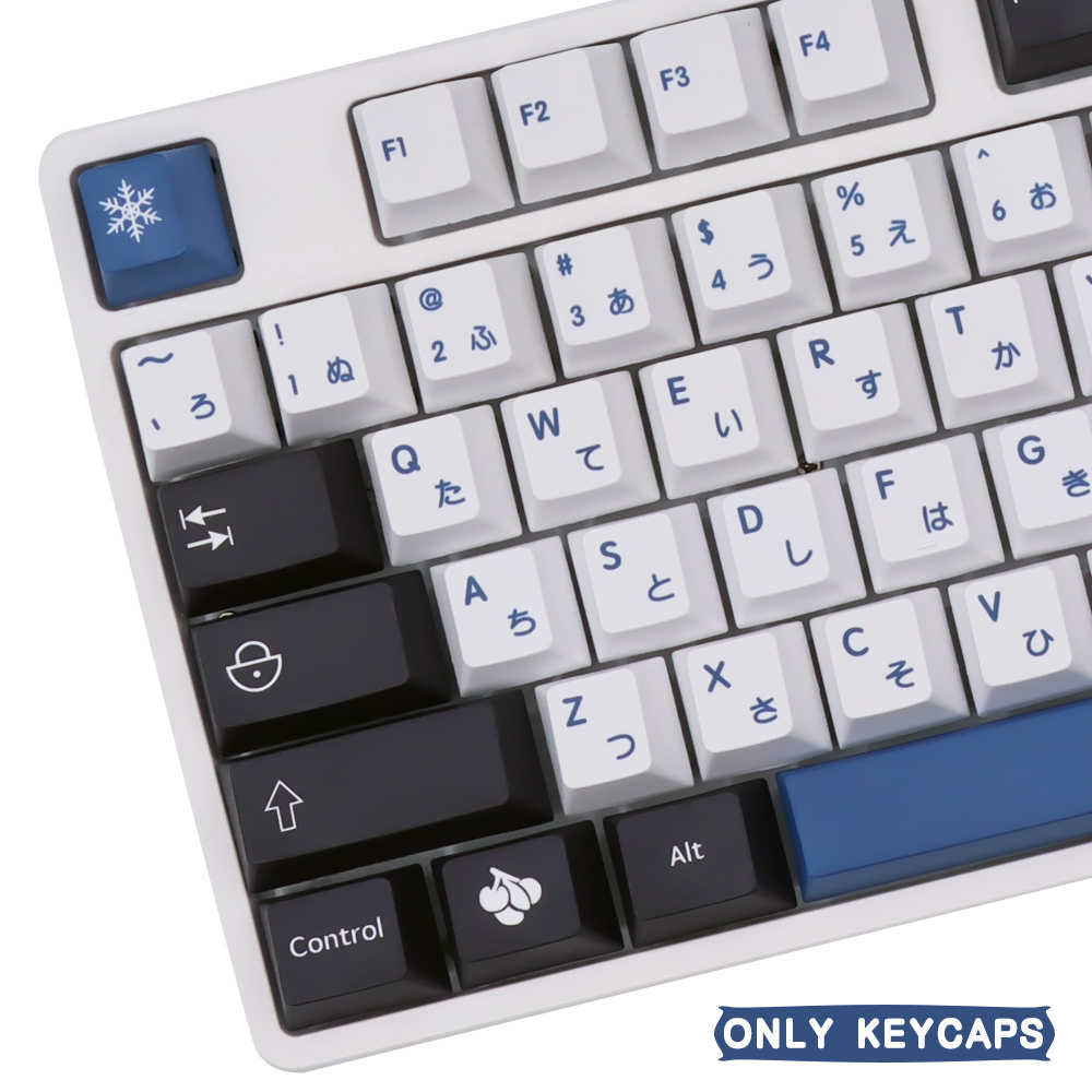 Blue Arctic keycaps Cherry Profile Dye Sub PBT Keycap For MX Switch Mechanical Keyboard keycap