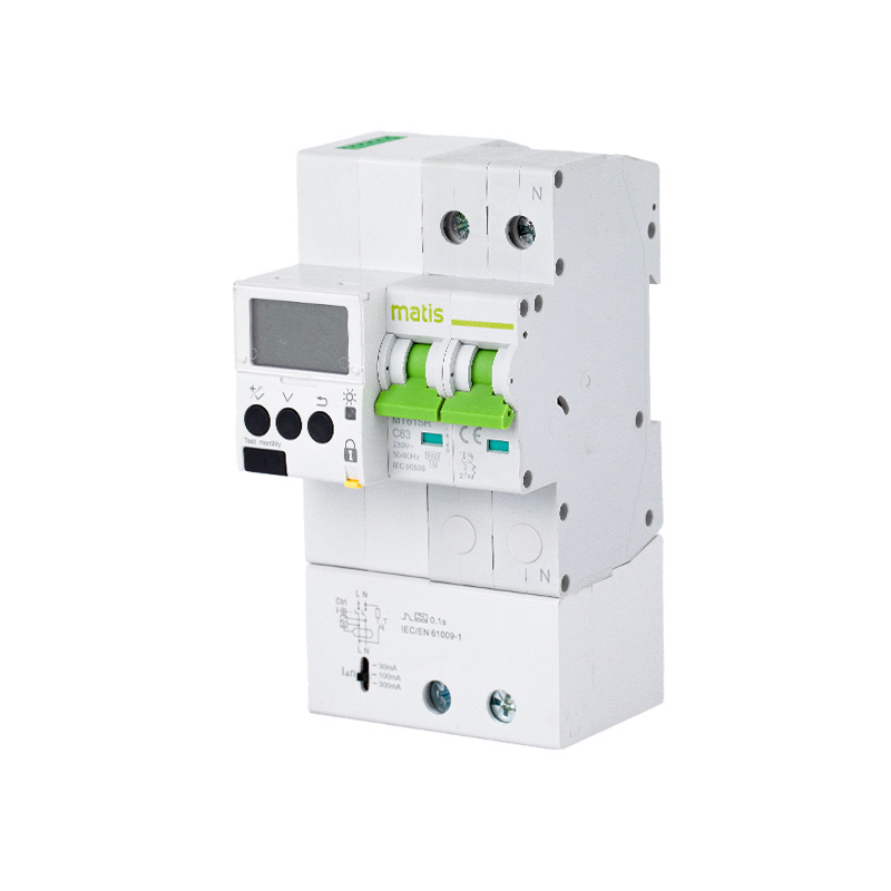 Hot sale safer leakage protection rating electromagnetic auto reclosing MT61-SR 2P 220V 50/60hz smart circuit breakers