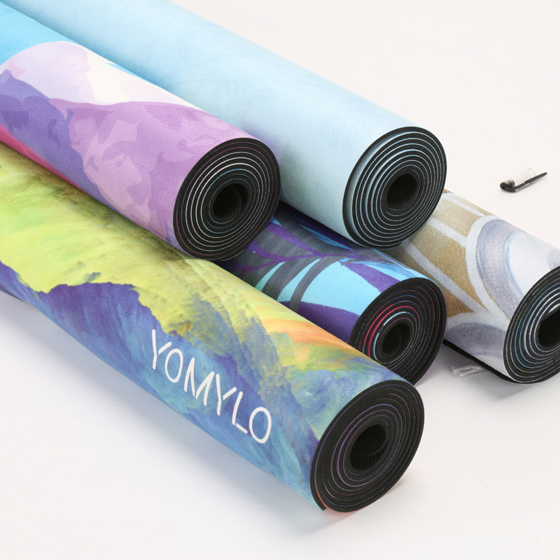 Hangzhou Jukui wholesale OEM printing organic yoga mat natural rubber material