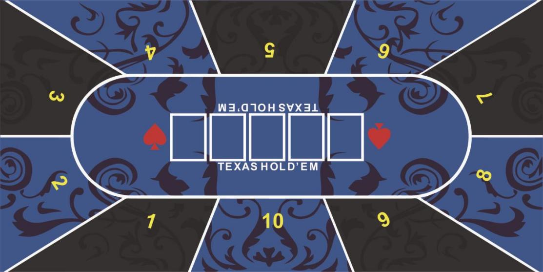 Poker Mat 10 Players Texas Poker Rubber Mat Poker Topper Portable Table Top Layout With Carrying Bag Blackjack Casino