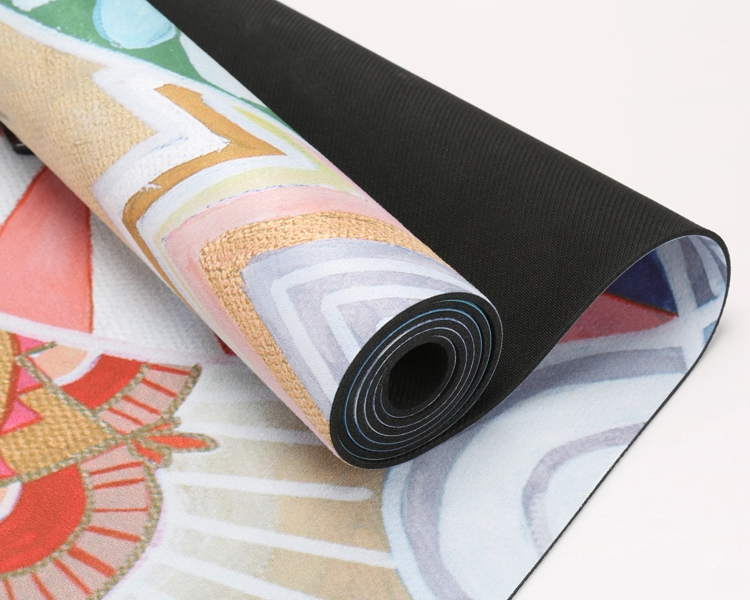 Hangzhou Jukui wholesale OEM printing organic yoga mat natural rubber material