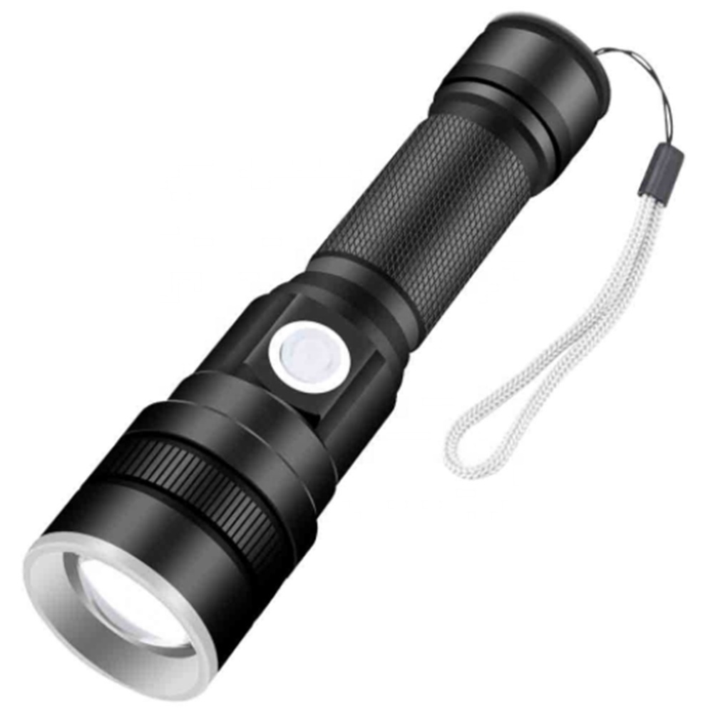 DAINING high power hunting USB rechargeable P50 aluminum zoomable led torch flashlight