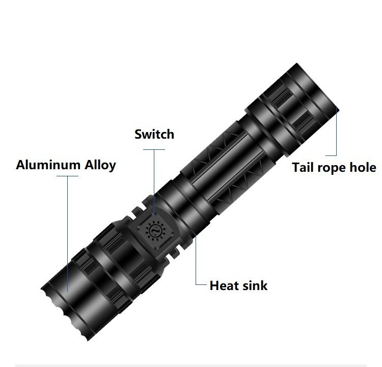 Rechargeable TorchLight 18650 USB L2 Led Flashlight 2000Lumen