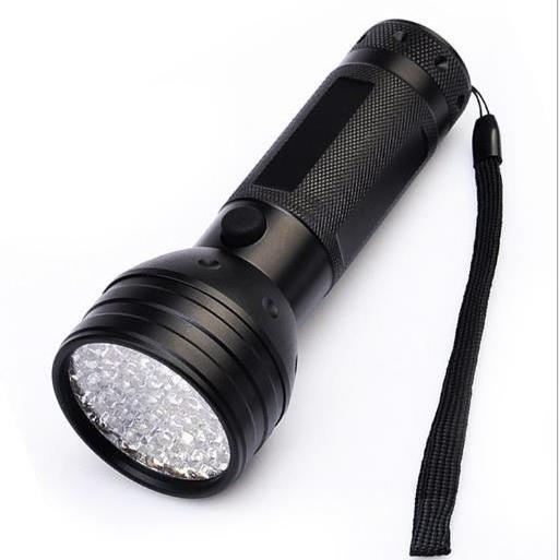 51LED purple flashlight UV germicidal lamp flashlight test fluorescent agent 395 band flashlight