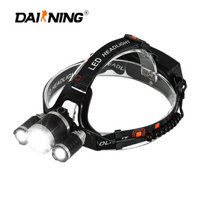 Hot Sell Lighting USB Rechargeable Red Safety Light headlamp with led T6 Head Lights 18650 Lithium Head Lamps