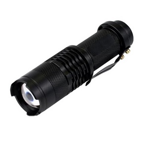 LED glare 3 gears retractable flashlight SK68 flashlight zoom mini glare flashlight