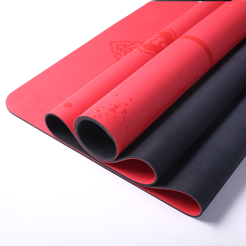 Luxury red pu type yoga mat fitness yoga mat high quality pu material