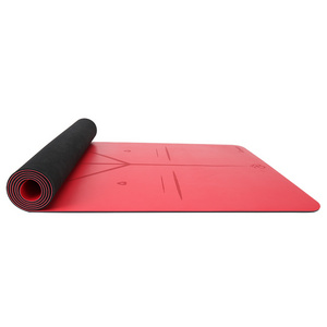 Luxury red pu type yoga mat fitness yoga mat high quality pu material