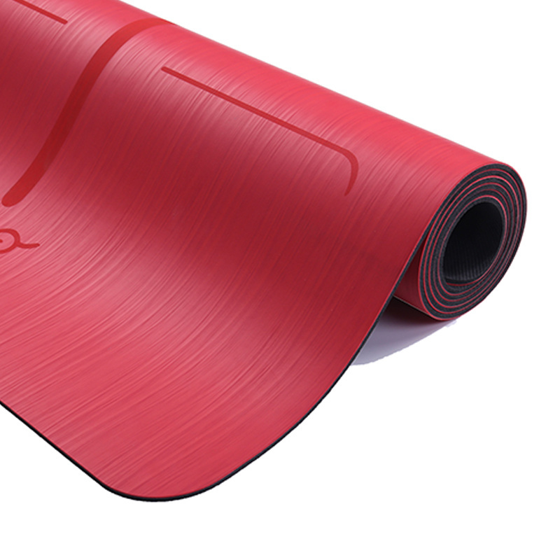 Luxury red pu type yoga mat fitness yoga mat high quality pu material