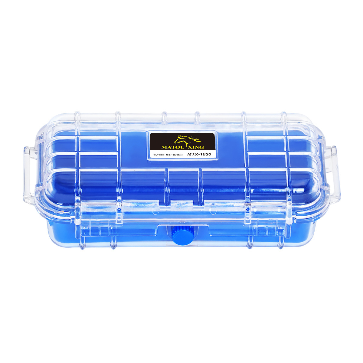 Outdoor portable waterproof toolbox 8 inch sealed anti-pressure shockproof small size plastic safety box