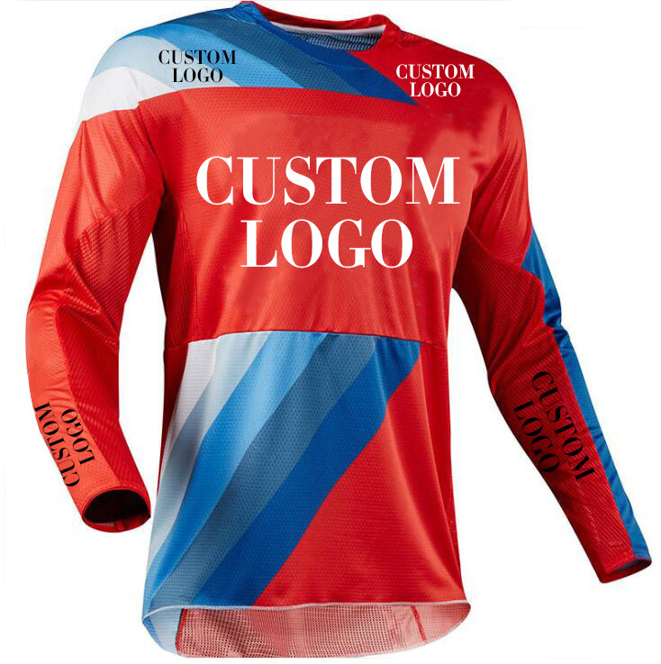 New custom breathable long sleeve sweat-wicking uniform blank motocross jerseys