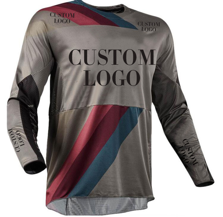 New custom breathable long sleeve sweat-wicking uniform blank motocross jerseys