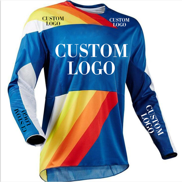 New custom breathable long sleeve sweat-wicking uniform blank motocross jerseys