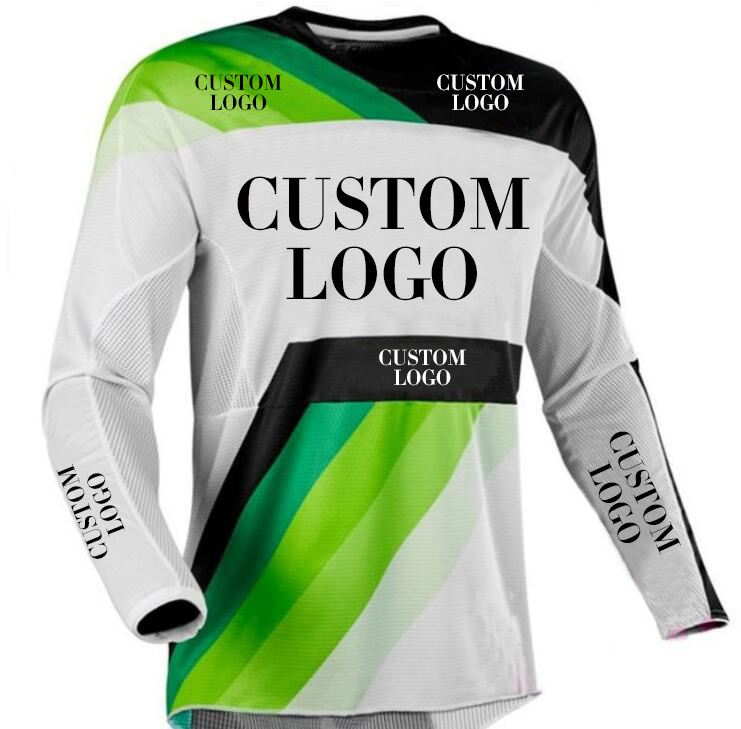 New custom breathable long sleeve sweat-wicking uniform blank motocross jerseys