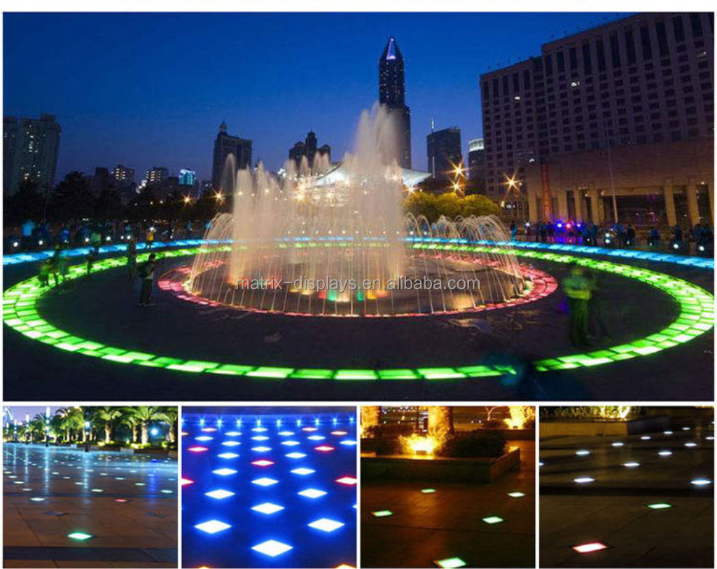 2022 outdoor RGB panels screen display interactive led dance floor tiles