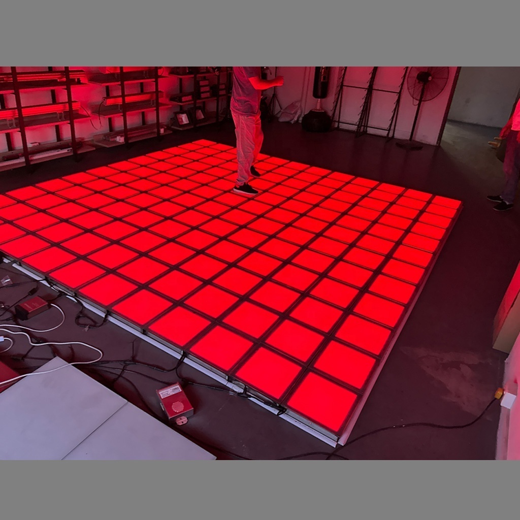 quality active 30x30cm activate interactive led dance floor for game