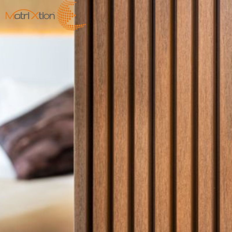 Composite Wood Siding Fluted Panels Gevelbekleding Wood slat wall panel