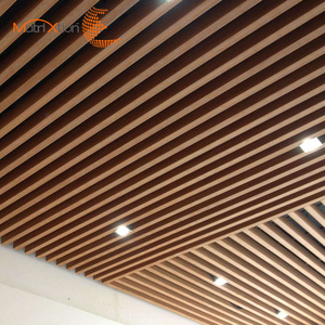 Custom Aluminum Fireproof Stretch Wave Baffle Ceiling Tile For Interior Wall and Roof Decoration