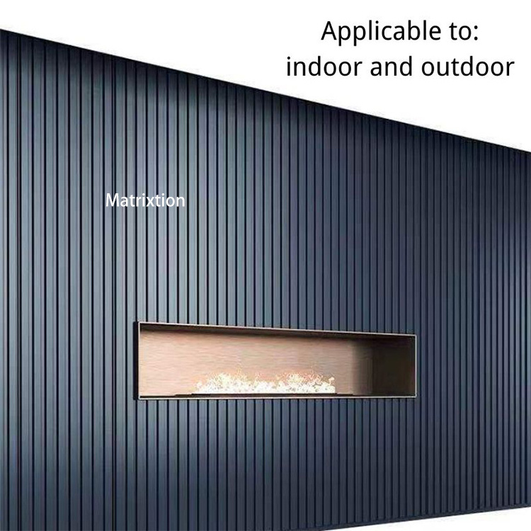 Timber look Aluminum wood slat wall panel	siding panels exterior wall wood slat wall panel