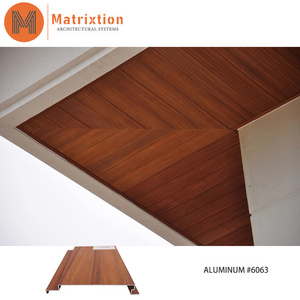 Aluminum Soffits Fascia that Look Like Wood External Outdoor Soffit Ceiling Panel