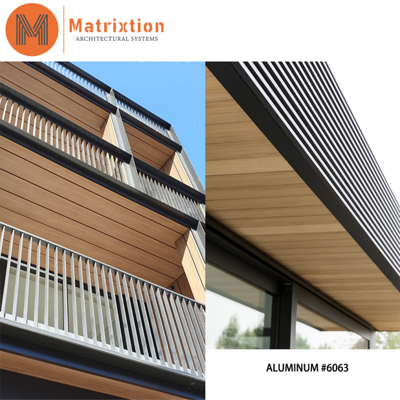 Aluminum Soffits Fascia that Look Like Wood External Outdoor Soffit Ceiling Panel