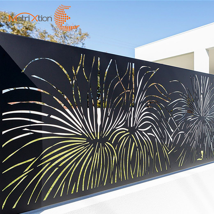 Laser Cutting Sheet Metal Decorative Panels Outdoor Fences and Gates