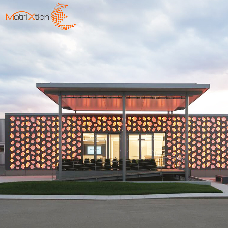 Matrixtion Luxury Metal Aluminum Cladding Exterior Design Panels Wall Facade