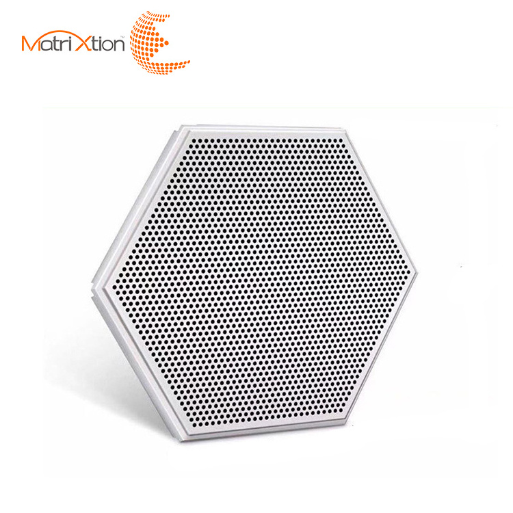 Matrixtion Metal Hexagonal Decorative Design Acoustical Aluminum 3d RHOMBUS Ceiling Panel