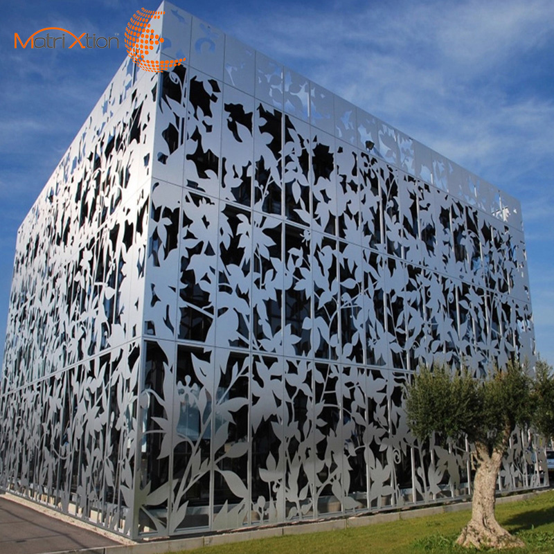 Matrixtion Profile Cladding Metal Cladding Aluminum 3D Exterior Panel Design Facade