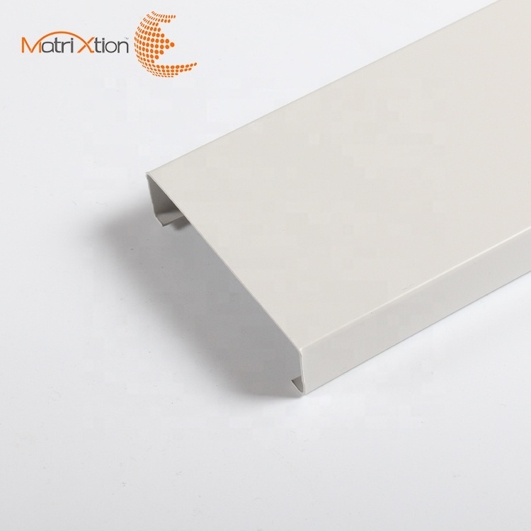 Matrixtion Acustic Mineral Fireproof Drape Fabric B-plank Corrugate Aluminum Strip Ceiling