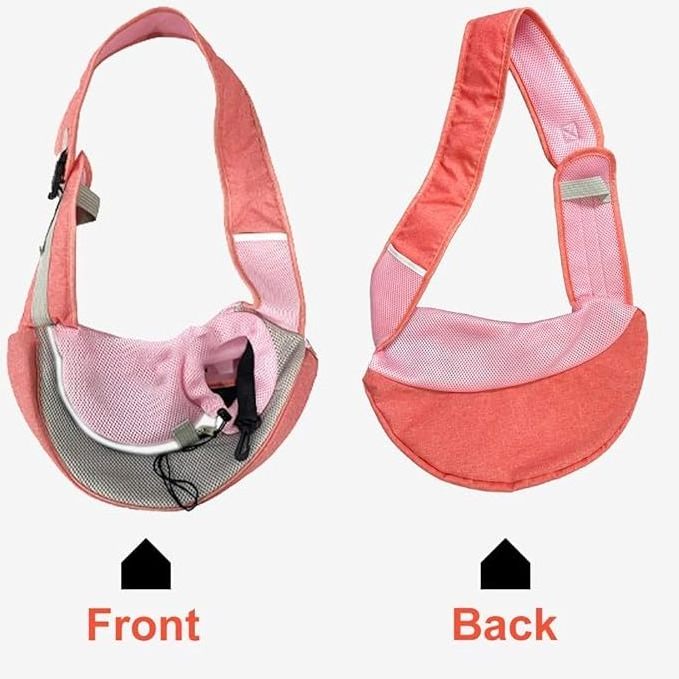 Pet Dog Sling Carrier Puppy Pet Slings Bag for Small Dogs Cats Satchel Carriers Breathable Mesh Hand Free with Adjustable Strap