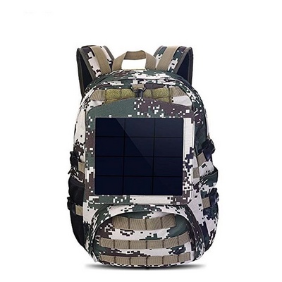 Solar backpack Waterproof with Solar Panel Charger USB Port for Hiking Camping